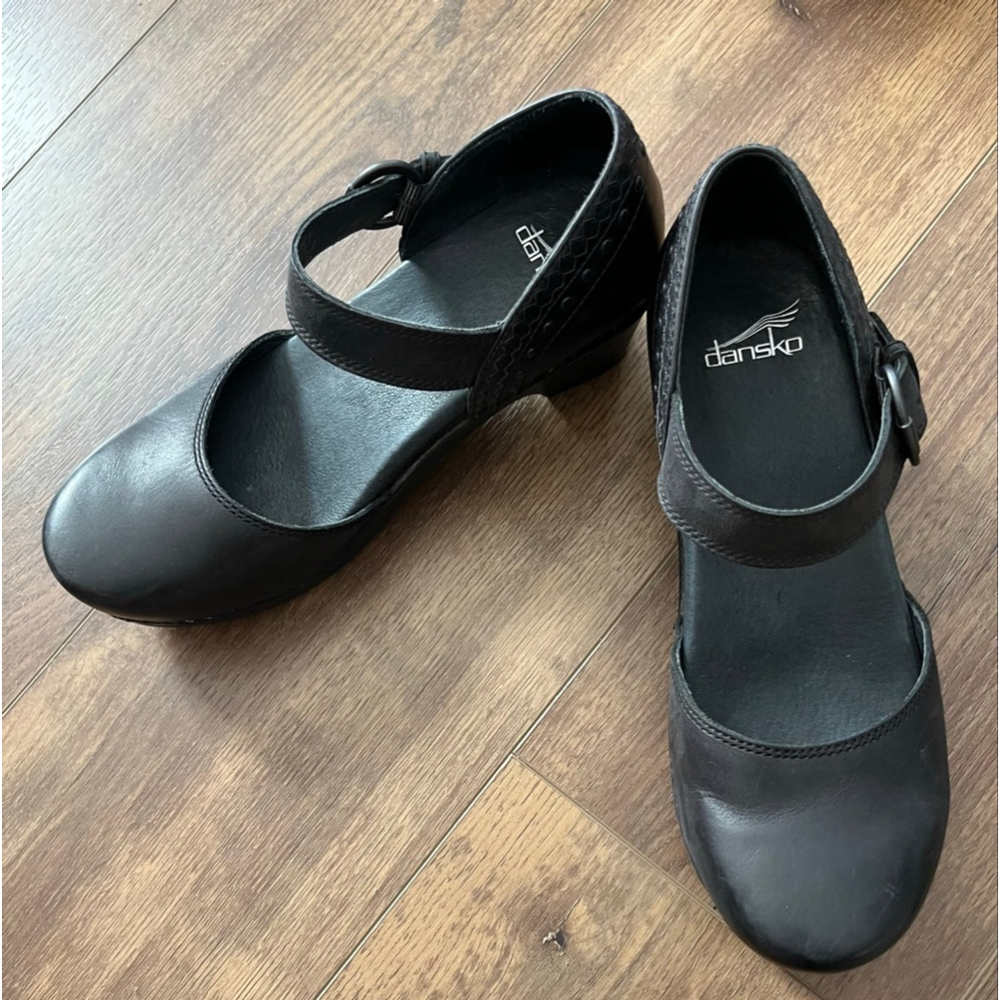 Dansko Makenna leather Mary Jane heeled clog size 39 - Picture 2 of 13